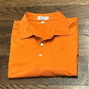 Peter Millar Orange Performance Golf Polo